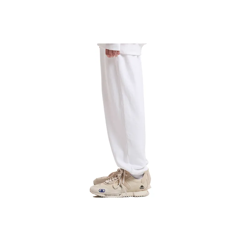Kappa Knitted Sports Pants Unisex Bright White-4