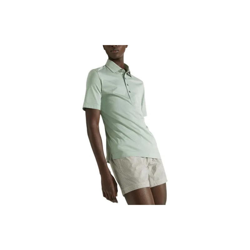 Zegna SS24 Polo Shirt Men Gray Green-3