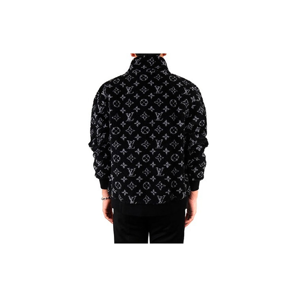 LOUIS VUITTON Velvet-feel Coat Men's Black - POIZON