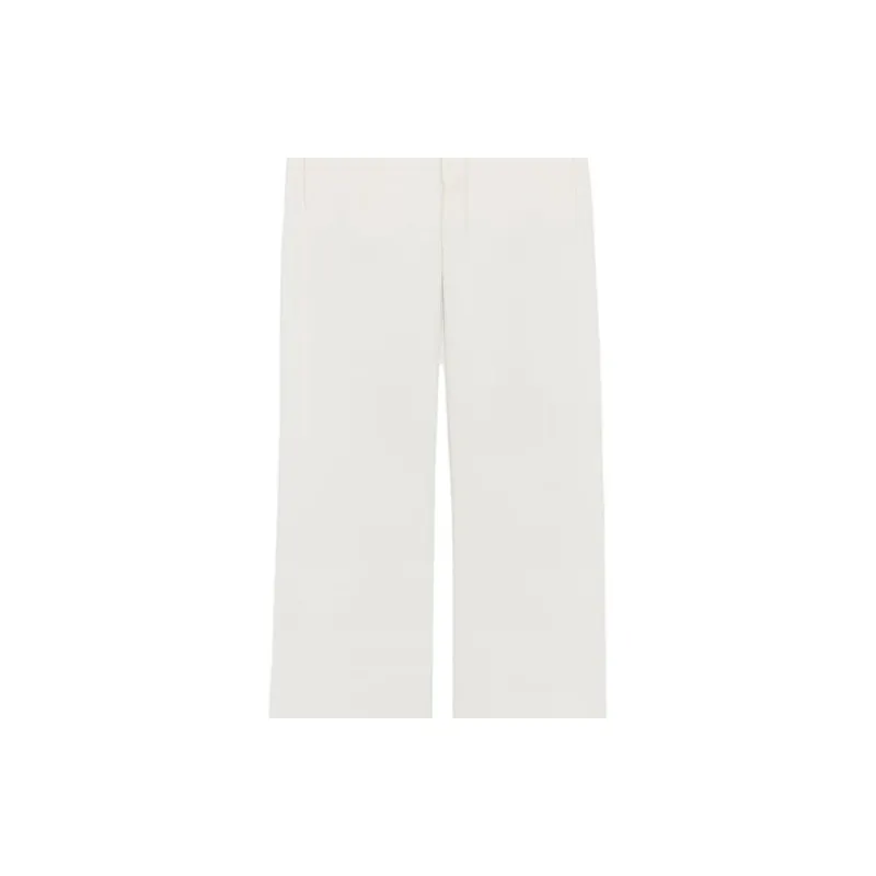 SAINT LAURENT Solid Color Tie-Up Lace-Up Mid-Rise Straight Fit Men's Casual Pants-4