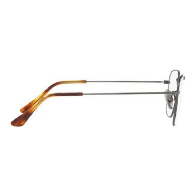 RayBan Titanium Square Eyeglass Frames Men's Silver-2