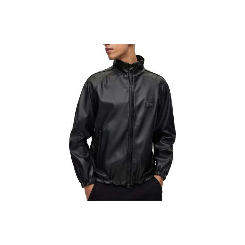HUGO BOSS Logo appliqué High neck Bomber Jacket-3
