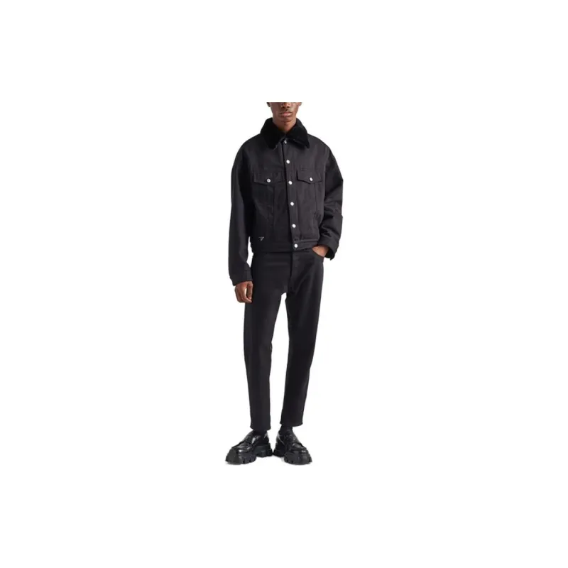 PRADA FW23 Denim Jacket Men's Black-1