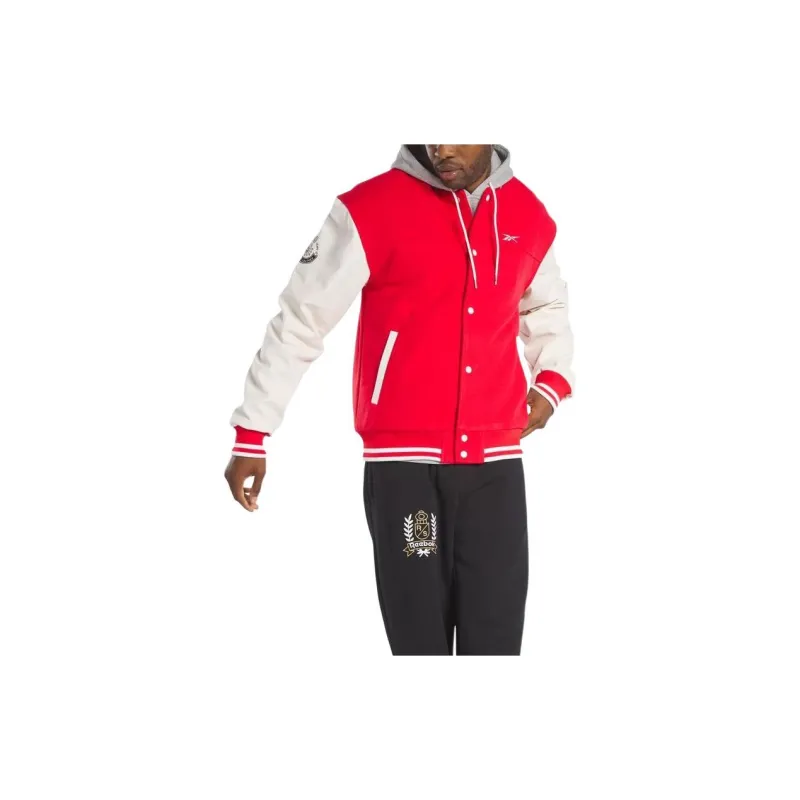 Reebok Classics Reserve Varsity Jacket Jackets Coats Unisex Red-3