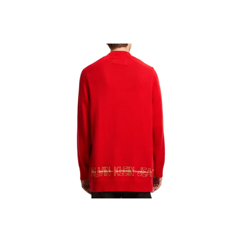 Calvin Klein Sweaters Unisex Red-4