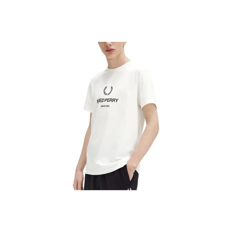 FRED PERRY Logo print T shirt-1