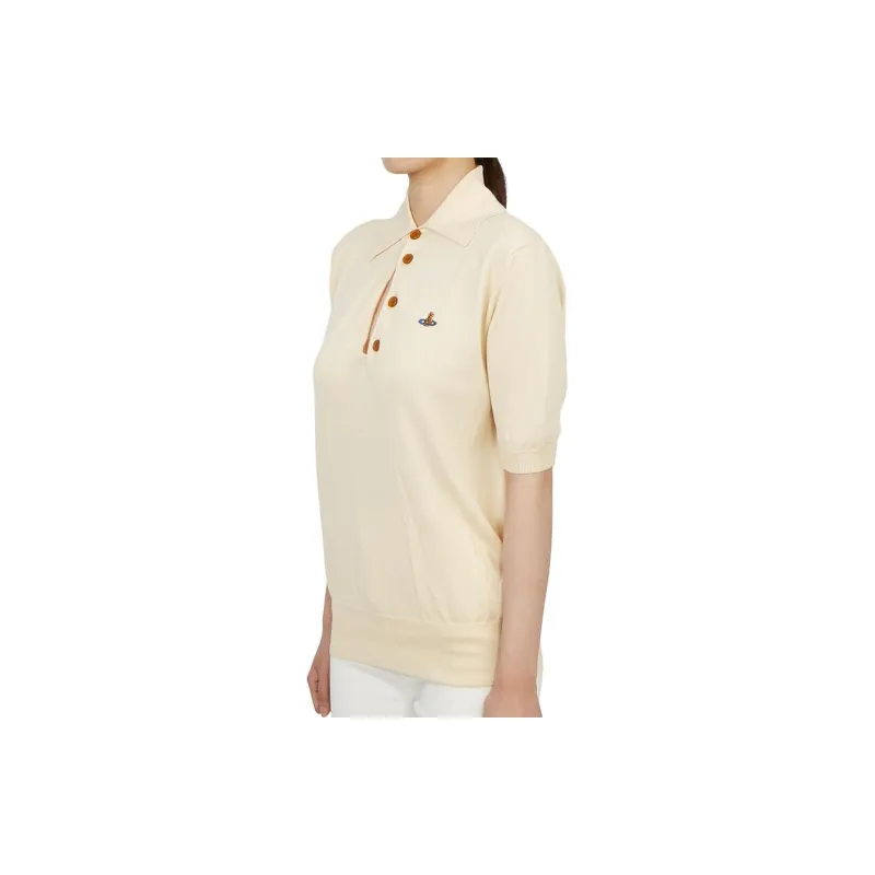 Vivienne Westwood Polo Shirt Unisex Beige-4