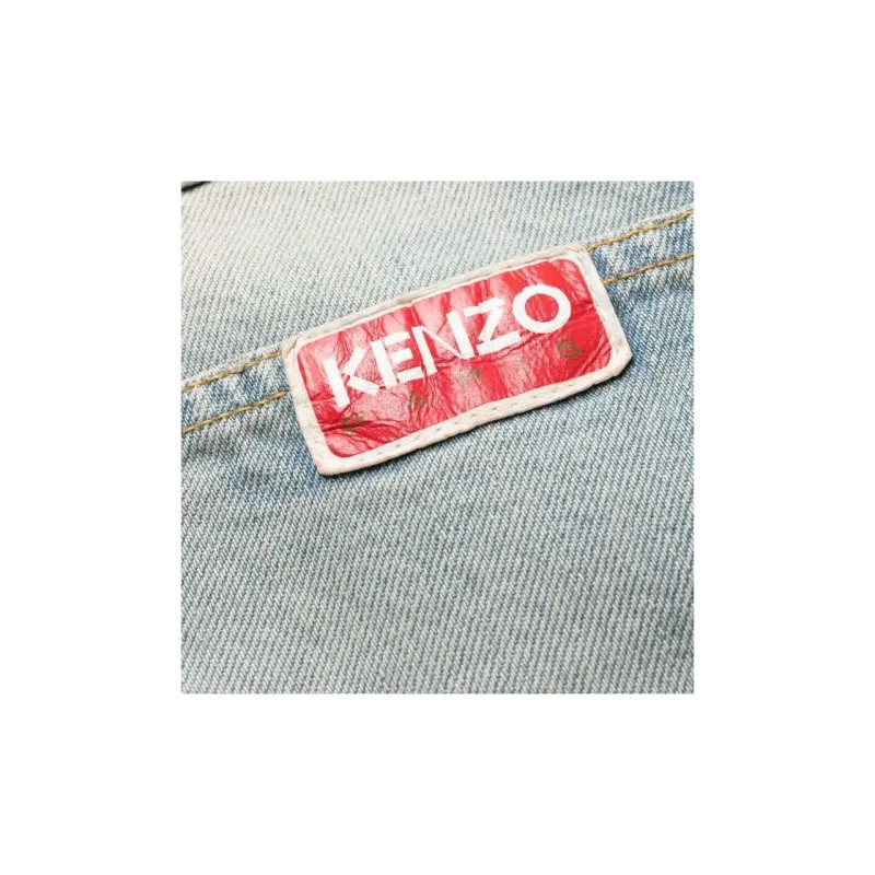 KENZO Logo Patch Washed Jeans-4