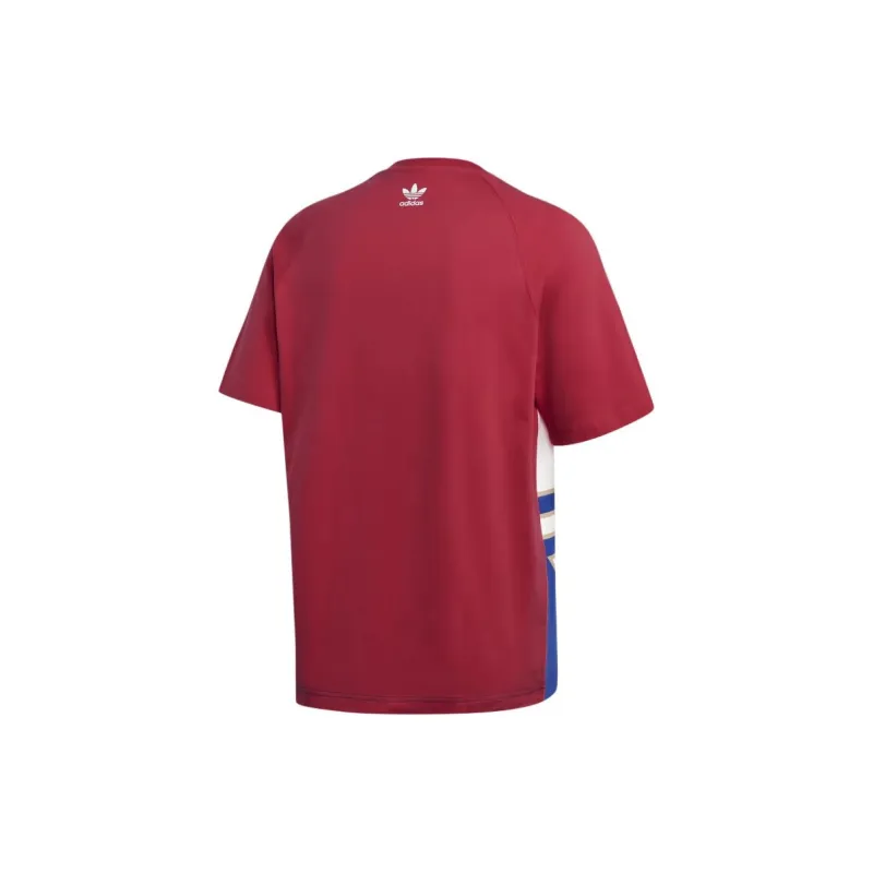 Adidas Originals BIG TREFOIL T Shirt Men's Red-1