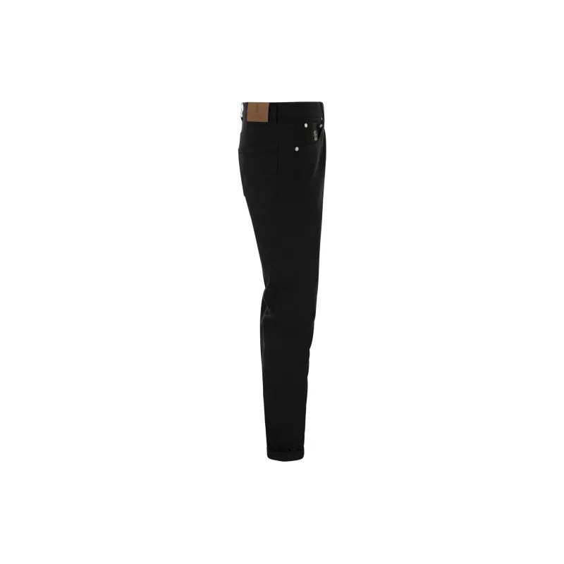 Brunello Cucinelli Logo Patch Straight Leg Jeans-2