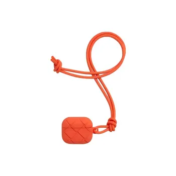 Bottega Veneta Silicone Earphone Case Men's Dawn Red