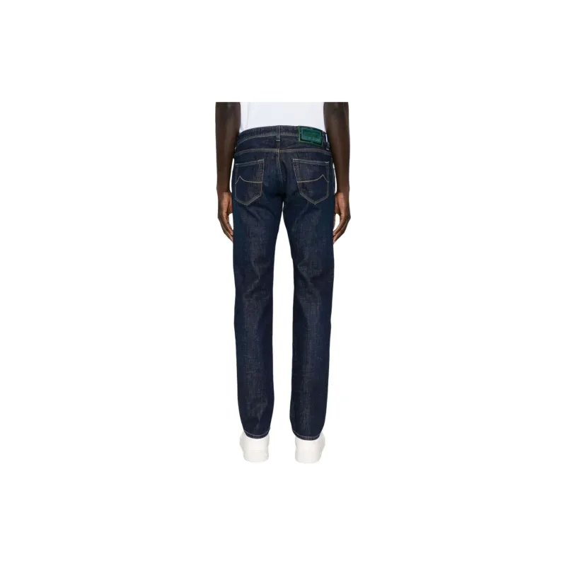 JACOB COHEN Nick Logo Patch Mid Rise Jeans-2
