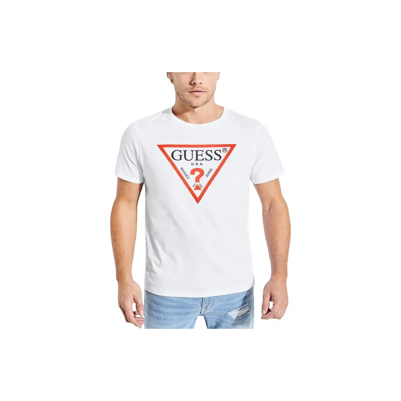 GUESS T-Shirts Men White-2