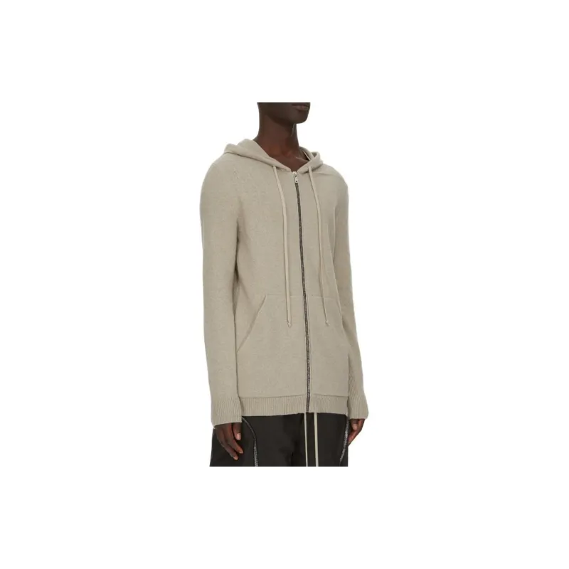 RICK OWENS Recycled Cashmere Zipped Hoodie-2