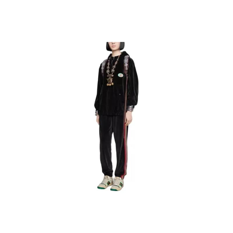 GUCCI Hooded Chenille Jacket With Patch-2