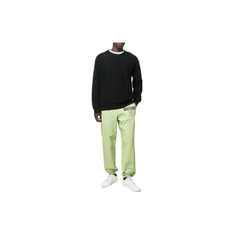 MOSCHINO Knitted Sweatpants Men Green-1