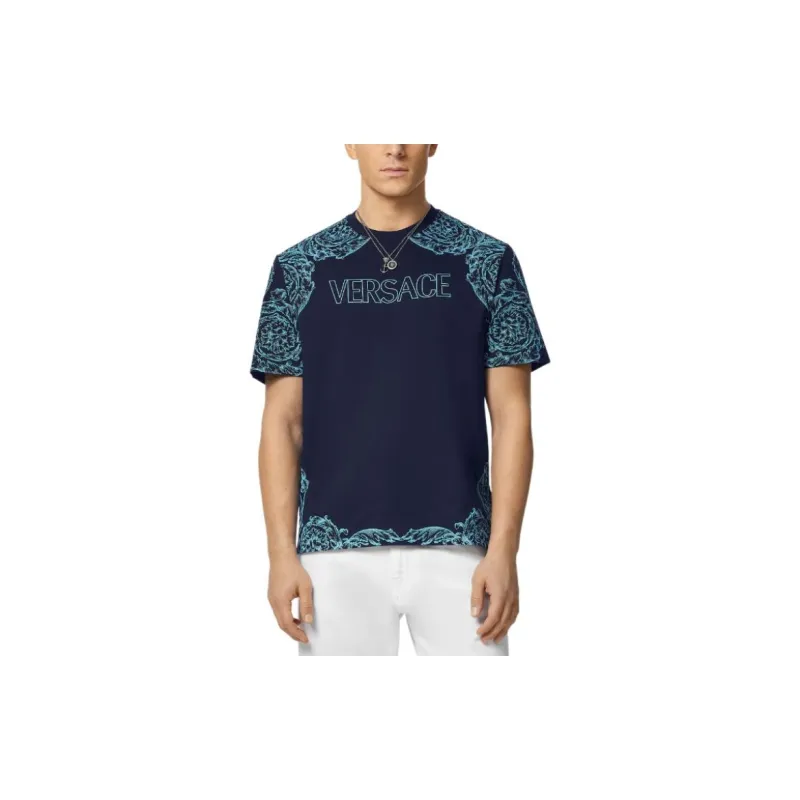 VERSACE T Shirts Men Blue-2