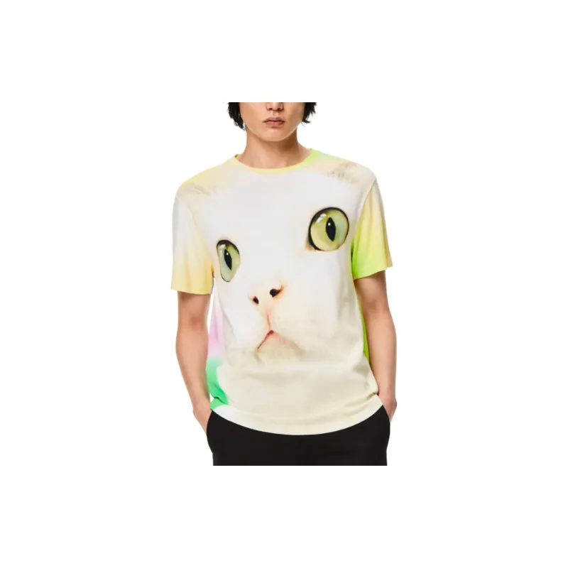LOEWE Cat All Over Print Regular Fit T Shirt-3