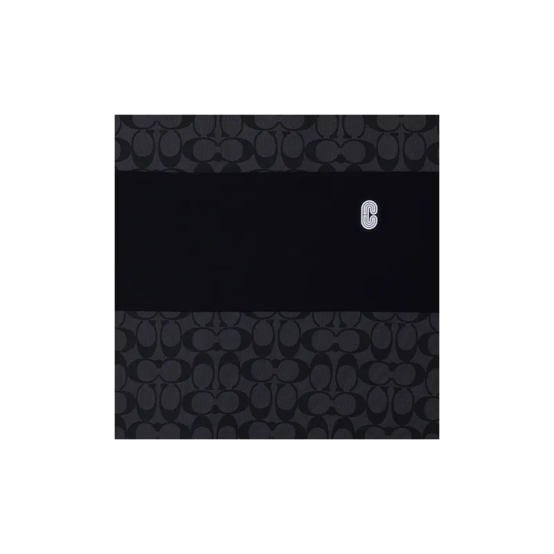 COACH SS22 Men Patchwork Short Sleeve T shirt Black-4