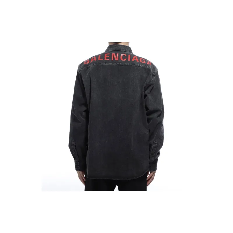 Balenciaga Shirts Men Black-3