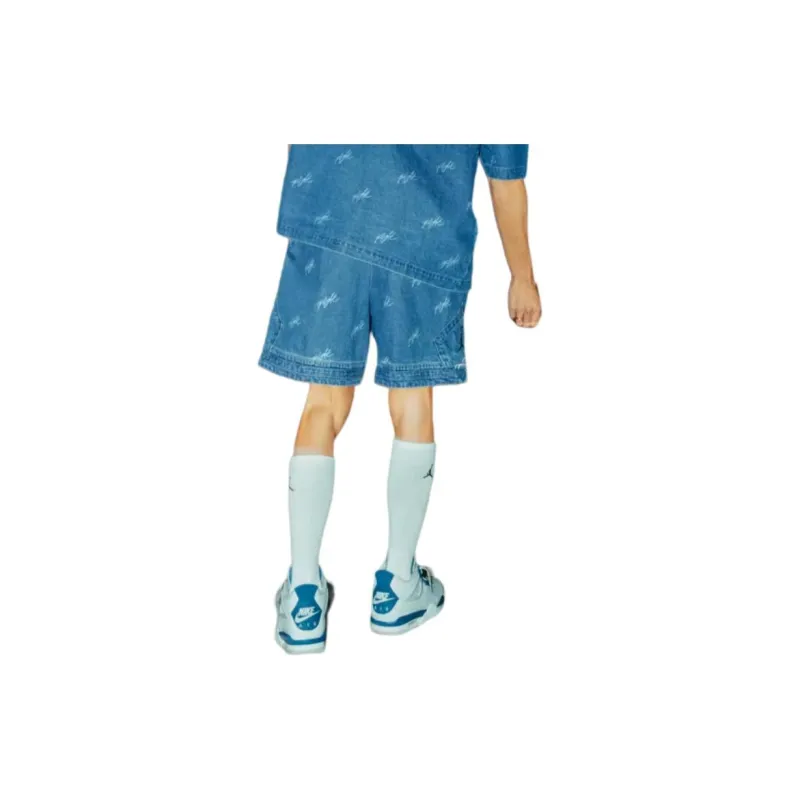 Jordan Air Denim Shorts Men's Blue Gray-4
