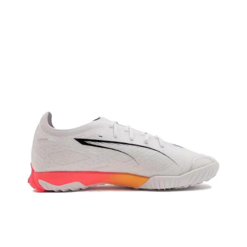 PUMA Ultra 5 Slip-Resistant Soccer Shoes Men's Silver White-1