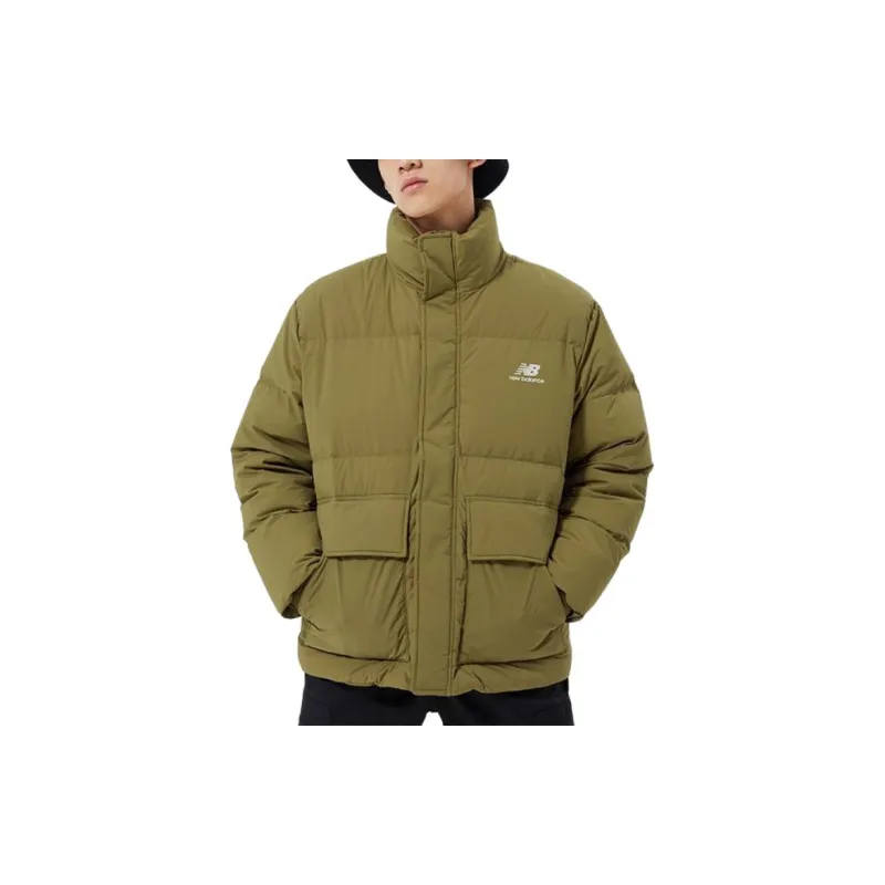 New Balance Down Jackets Men Army Green-2