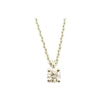 TIFFANY & CO. Pre Owned 2010s Platinum Diamond Solitaire Necklace