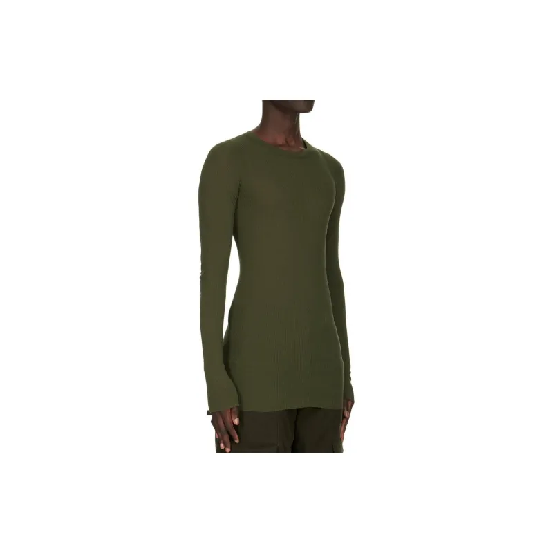 RICK OWENS Ribbed Long-Sleeved T-Shirt-3
