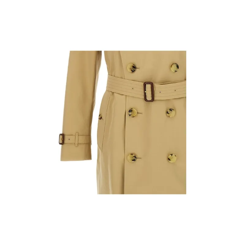 Burberry Heritage Kensington Double Breasted Belted Trench Coat-5