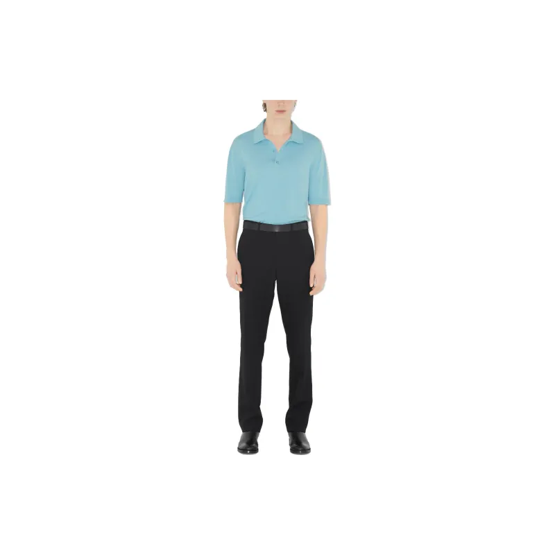 Burberry SS23 Polo Shirt Men's Denim Blue-1