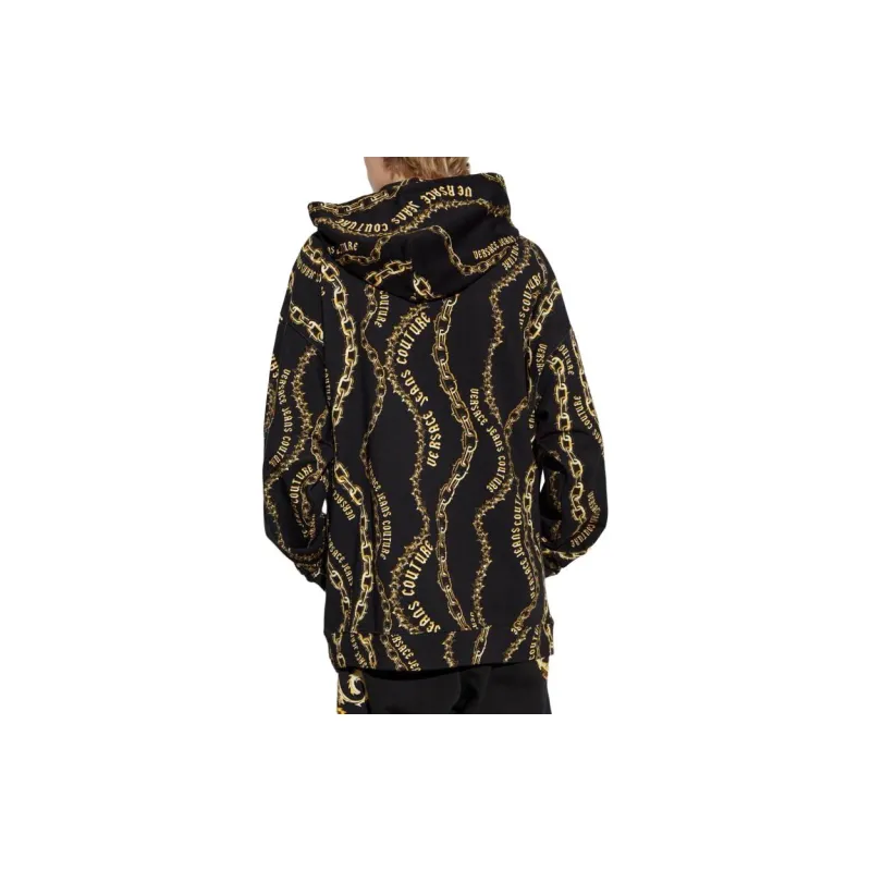 VERSACE JEANS COUTURE Chain Print Hoodie Sweater-3