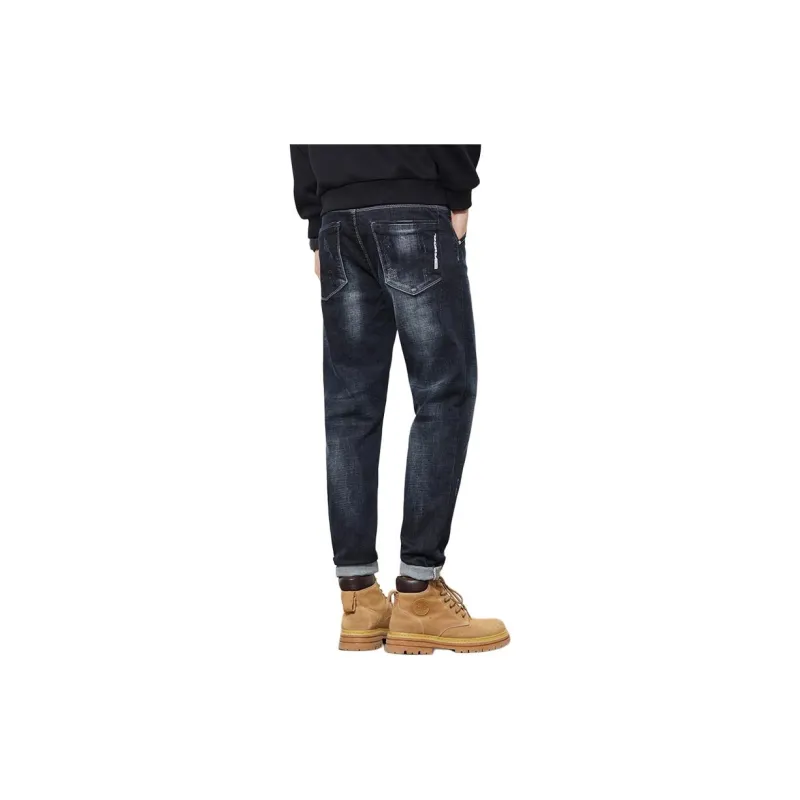 Tonlion Jeans Unisex Blue Black-3