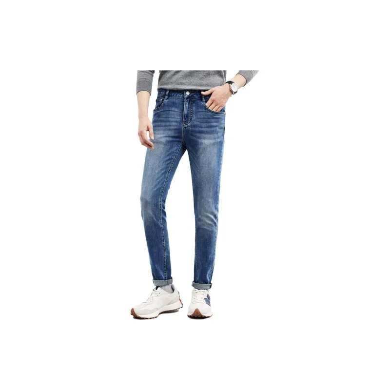 SEPTWOLVES Jeans Men Medium Blue-4