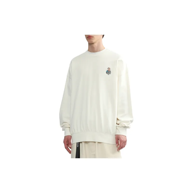 MUSIUM DIV Logo embroidered Cotton Sweatshirt-12