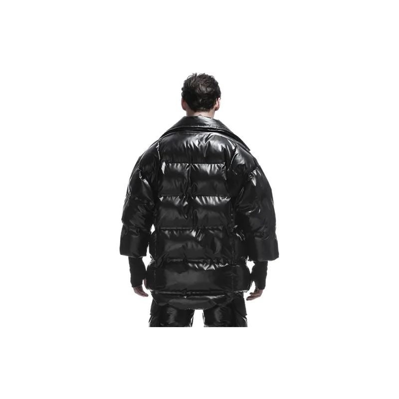 NORVINCY Outdoor Solid Color Versatile Street Coat Winter Unisex-2