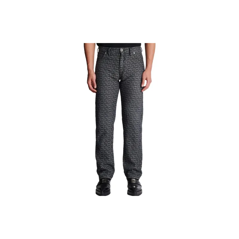 BALMAIN Jeans Men Black-3