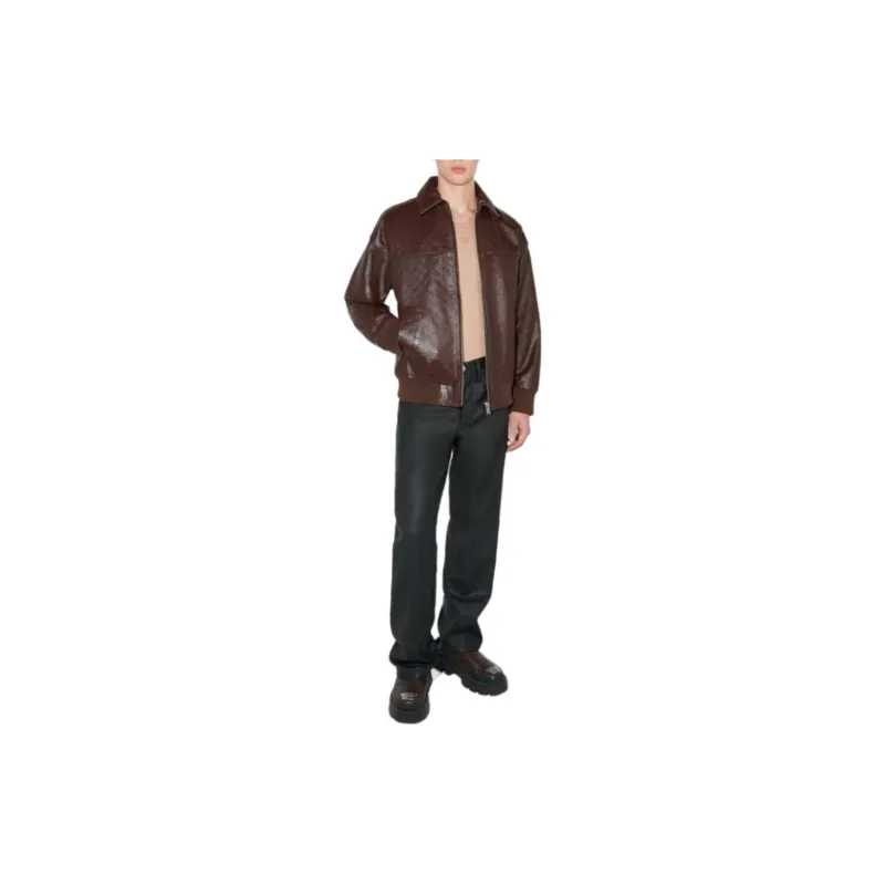 Misbhv Logo embossed Leather Jacket-1