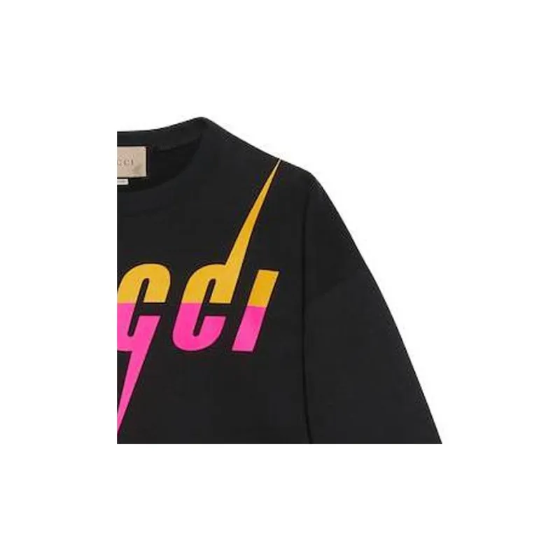 GUCCI Blade Logo print Cotton Sweatshirt-6