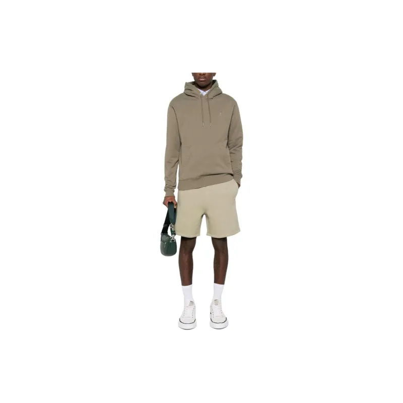 AMIPARIS Alexandre Mattiussi Logo Embroidered Drawstring Knitted Shorts-2