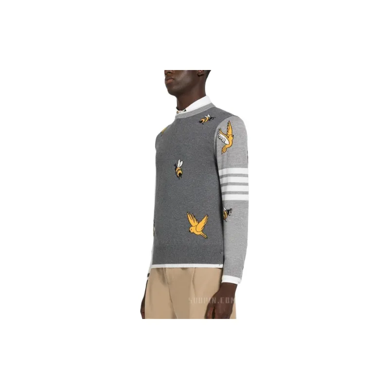 THOM BROWNE· SS23 Sweater Men's Gray-2