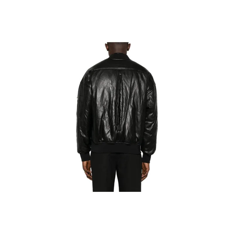Patrizia Pepe Coated Oversized Bomber Jacket-2