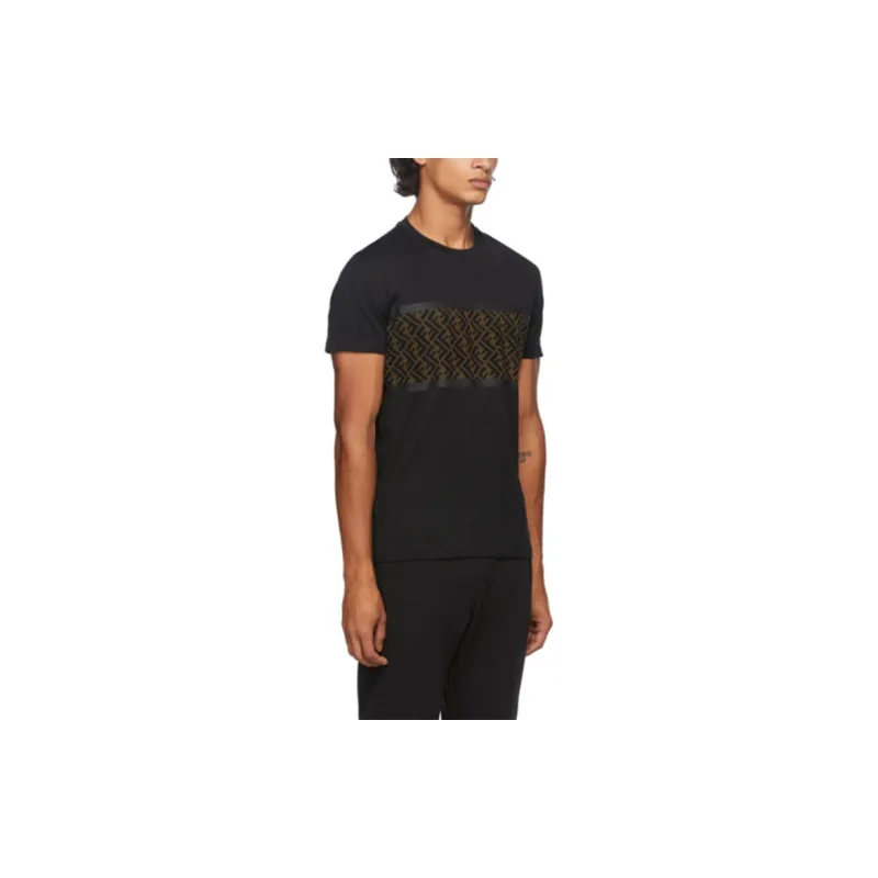 FENDI T Shirts Men Black-5