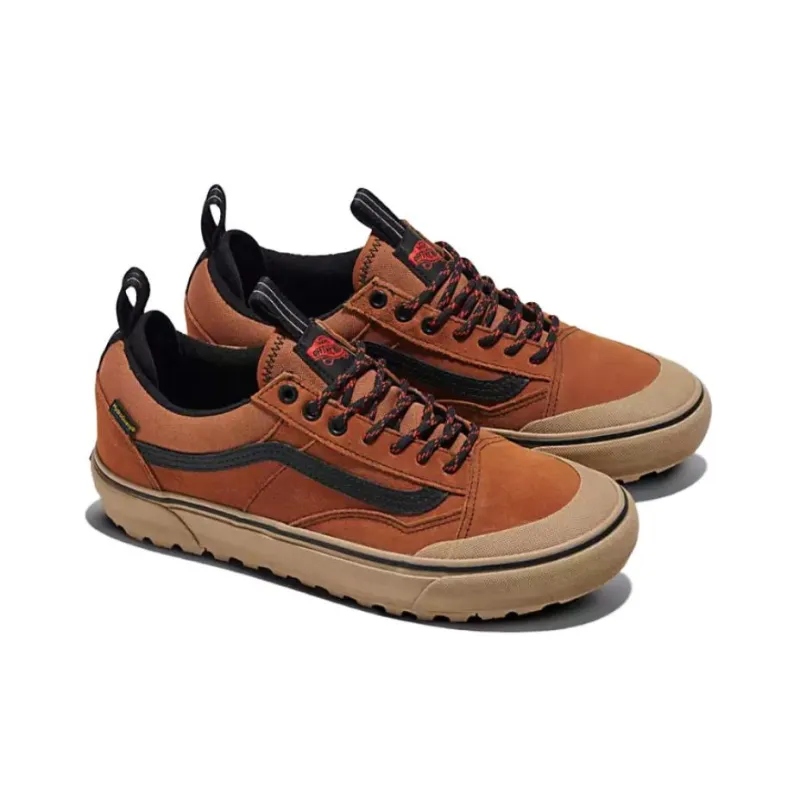 Vans Anti Slip And Wear Resistant Water Resistant Low Top Outdoor Shoes Unisex Beige Brown-1