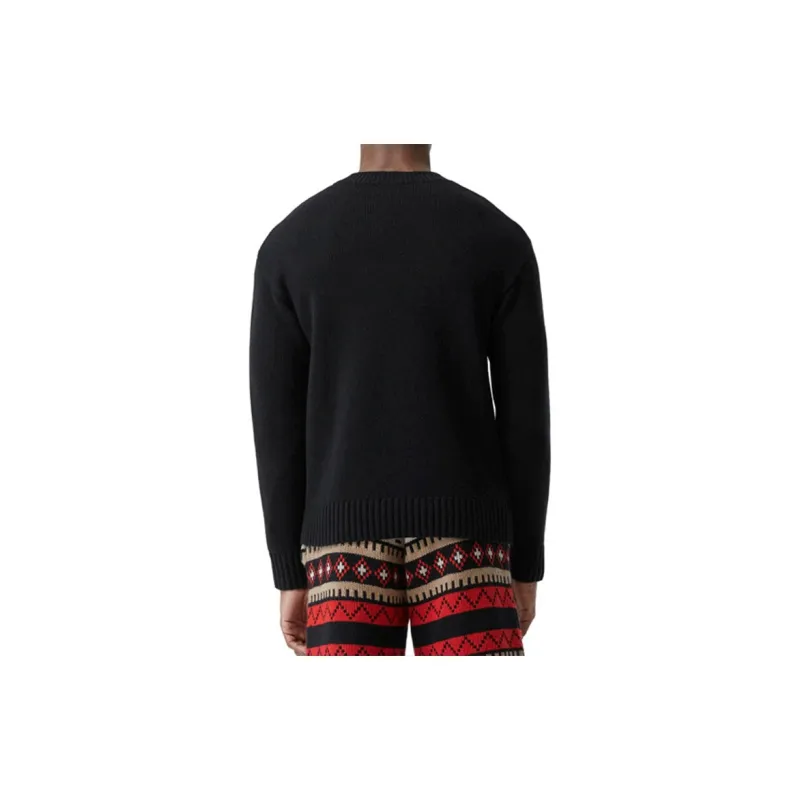 Burberry Cashmere Sweaters Men Black-6