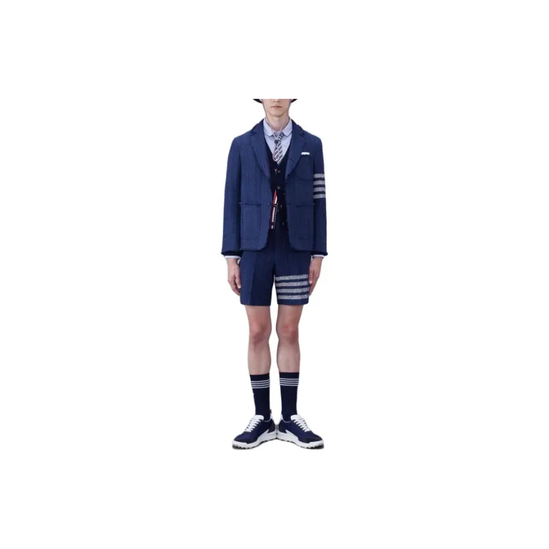 THOM BROWNE Hector 4 Bar Stripe Cardigan-4