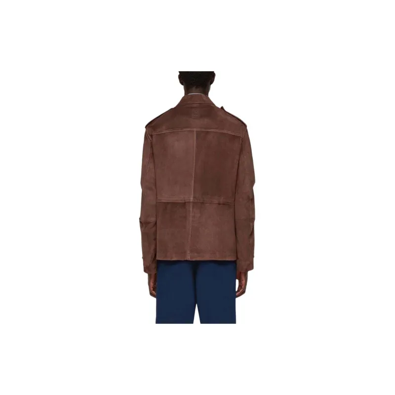 Ferragamo Buttoned Leather Jacket-3