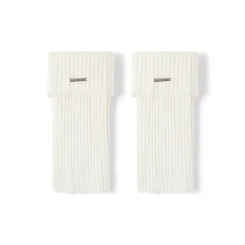 JKN Mid Calf Socks Y2K Hot Girl Slimming White Leg Warmer With Leather Shoes Long Shaft Calf Socks Women's 1 Pack