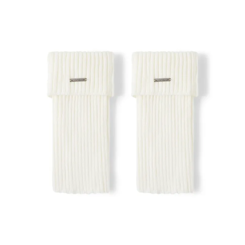 JKN Mid Calf Socks Y2K Hot Girl Slimming White Leg Warmer With Leather Shoes Long Shaft Calf Socks Women's 1 Pack-0