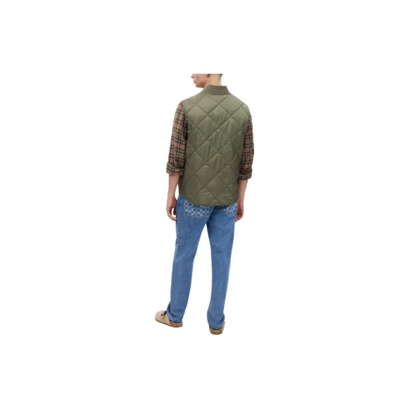 COACH Vests Men Army Green-2